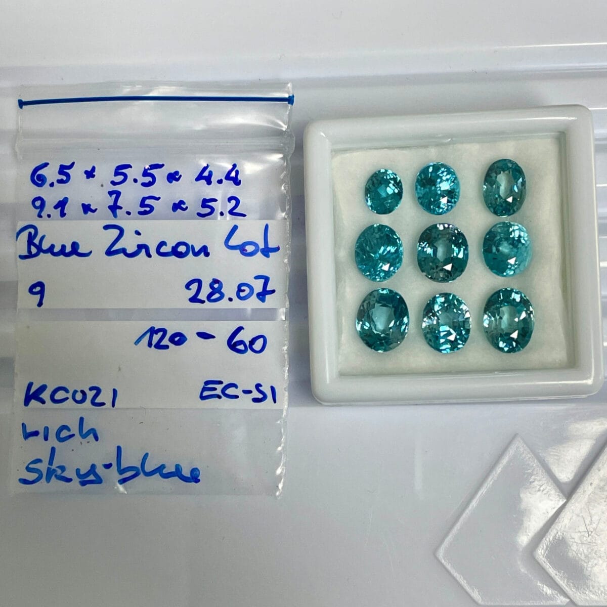 Intense Blue Zircon Parcel - 28.07ct - Image 4