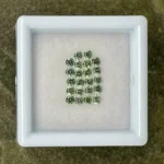 Sapphire Parcel (22 pcs) | 2.00 mm Precision-Cut Brilliant | Bluish Green | Songea, Tanzania | No Heat