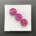 Umbalite (Rhodolite Garnet) Layout 7.37 ct | Round | Violet Pink| Umba Valley, Tanzania - Image 2