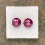 Umbalite (Rhodolite Garnet) Pair  4.92 ct | Round |  Mauve Pink | Umba Valley, Tanzania - Image 4