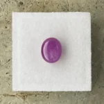 Ruby 3.09 ct | Oval Cabochon | Purplish Red | Johnson, Tanzania | Untreated - Image 3