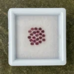 Sapphire Parcel (21 pcs) | 1.80 mm Precision-Cut Brilliant | Copper-Rosé Color | Songea, Tanzania - Image 2
