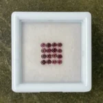 Sapphire Parcel (16 pcs) | 2.00 mm Precision-Cut Brilliant | Copper-Rosé Color | Songea, Tanzania