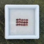 Sapphire Parcel (15 pcs) | 2.10 mm Precision-Cut Brilliant | Bronze-Rosé Color | Songea, Tanzania