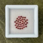 Sapphire Parcel (35 pcs) | 1.80 mm Precision-Cut Brilliant | Golden-Rosé Color | Songea, Tanzania