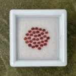 Sapphire Parcel (32 pcs) | 1.90 mm Precision-Cut Brilliant | Golden-Rosé Color | Songea, Tanzania