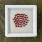 Sapphire Parcel (39 pcs) | 2.00 mm Precision-Cut Brilliant | Golden-Rosé Color | Songea, Tanzania