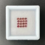 Sapphire Parcel (16 pcs) | 2.20 mm Precision-Cut Brilliant | Golden-Rosé Color | Songea, Tanzania