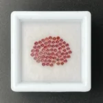 Sapphire Parcel (65 pcs) | 1.40 mm Precision-Cut Brilliant | Pinkish Orange | Songea, Tanzania - Image 2