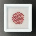 Sapphire Parcel (65 pcs) | 1.40 mm Precision-Cut Brilliant | Pinkish Orange | Songea, Tanzania