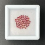 Sapphire Parcel (52 pcs) | 1.50 mm Precision-Cut Brilliant | Pinkish Orange | Songea, Tanzania