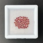 Sapphire Parcel (53 pcs) | 1.50 mm Precision-Cut Brilliant | Pinkish Orange | Songea, Tanzania - Image 2