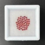 Sapphire Parcel (45 pcs) | 1.60 mm Precision-Cut Brilliant | Pinkish Orange | Songea, Tanzania