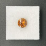 Zircon 2.03 ct | Round Brilliant | Brownish Orange | Tunduru, Tanzania