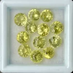 Mali Garnet Parcel 8.85 ct | 5.0 - 5.5 mm Round | Lemon Yellow | Kayes Region - Image 2