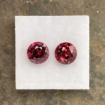 Rhodolite Garnet Pair 5.03 ct | Round | Pinkish Red | Umba Valley, Tanzania
