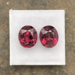 Rhodolite Garnet Pair 10.02 ct | Oval | Pinkish Red | Umba Valley, Tanzania - Image 2