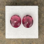 Rhodolite Garnet Pair 10.02 ct | Oval | Pinkish Red | Umba Valley, Tanzania - Image 3