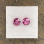 Umbalite (Rhodolite Garnet) Pair 2.72 ct |  Round | Mauve Violet | Umba Valley, Tanzania - Image 4