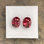 Rhodolite Garnet Pair 5.41 ct | Oval | Carmine Red | Umba Valley, Tanzania