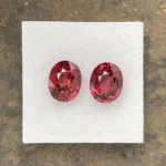Rhodolite Garnet Pair 5.41 ct | Oval | Carmine Red | Umba Valley, Tanzania - Image 2