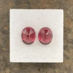 Rhodolite Garnet Pair 5.41 ct | Oval | Carmine Red | Umba Valley, Tanzania - Image 3