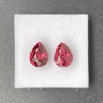 Malaya Garnet Pair 4.47 ct | Pear Shape| Orange  Red | Umba Valley, Tanzania