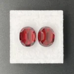 Rhodolite Garnet Pair 8.20 ct | Oval | Orange Red | Umba Valley, Tanzania - Image 3