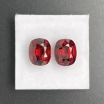 Rhodolite Garnet Pair 7.35 ct | Oval | Orange Pink | Umba Valley, Tanzania