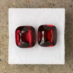 Malaya Garnet Companion Pair 9.90 ct | Cushion | Orangy Red | Umba Valley, Tanzania
