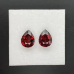Spessartine Garnet Pair 8.27 ct  | Pear Shape | Orange Red | Iseyin, Nigeria