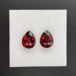 Spessartine Garnet Pair 8.27 ct  | Pear Shape | Orange Red | Iseyin, Nigeria - Image 4