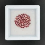 Sapphire Parcel (65 pcs) | 1.60 mm Precision-Cut Brilliant | Pinkish Orange | Songea, Tanzania
