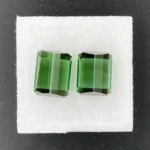 Tourmaline Pair Companion 9.69 ct | Emerald Cut | Bottle Green | Rubaya, Congo (DRC) - Image 3