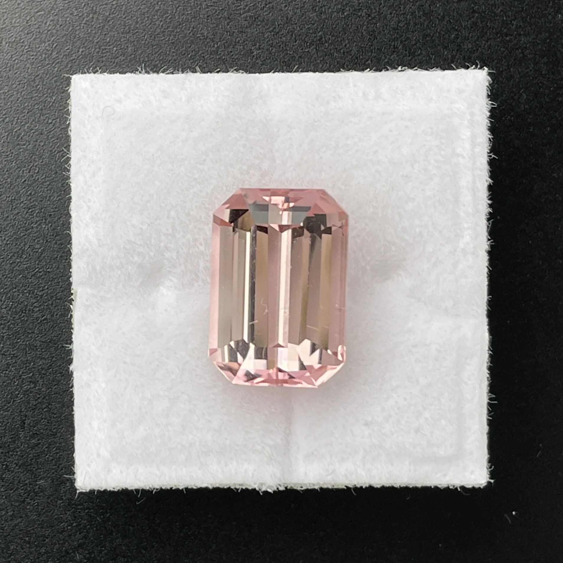 TOS184P1 Tourmaline 5.89 ct | Emerald Cut | Baby Pink | Kunar, Afghanistan - Image 1