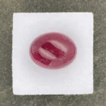 Rubellite Cabochon 13.73 ct | Oval | Pinkish Red | Mavuco, Mosambique - Image 2