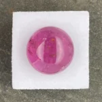 Rubellite Cabochon 20.43 ct | 17 mm Round | Pinkish Red | Mavuco, Mosambique - Image 2