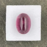 Tourmaline Cabochon 12.17 ct | 16 x 12 mm Oval | Pinkish Violet | Oyo Region, Nigeria