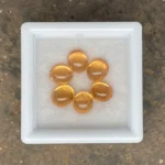 Mandarin Garnet Parcel 6.80 ct | Oval Cabochon | Fanta Orange | Iseyin, Nigeria - Image 2