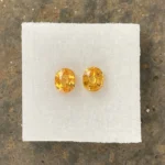Mandarin Garnet Pair 1.53 ct |  Oval | Fanta Orange | Loliondo, Tansania - Image 2