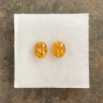 Mandarin Garnet Pair 1.80 ct |  Oval | Fanta Orange | Loliondo, Tansania - Image 3
