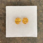 Mandarin Garnet Pair 1.87 ct |  Oval | Fanta Orange | Loliondo, Tansania - Image 2