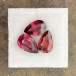Rhodolite Garnet Layout  7.24 ct  | Pear Shape | Shades of Red | Umba Valley, Tanzania