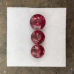 Umbalite (Rhodolite Garnet) Layout  10.78 ct | Round | Carmine Red | Umba Valley, Tanzania