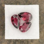 Umbalite (Rhodolite Garnet) Layout 7.61 ct | Pear Shape | Violet Red | Umba Valley, Tanzania - Image 3