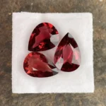 Umbalite (Rhodolite Garnet) Layout  11.16 ct  | Pear Shape | Orangy Red | Umba Valley, Tanzania