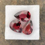 Umbalite (Rhodolite Garnet) Layout  11.16 ct  | Pear Shape | Orangy Red | Umba Valley, Tanzania - Image 2
