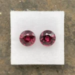 Rhodolite Garnet Pair 5.61 ct | Round | Pinkish Red | Umba Valley, Tanzania