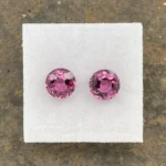 Umbalite (Rhodolite Garnet) Pair 3.32 ct | Round |  Violet Pink | Umba Valley, Tanzania