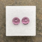 Umbalite (Rhodolite Garnet) Pair 3.32 ct | Round |  Violet Pink | Umba Valley, Tanzania - Image 3